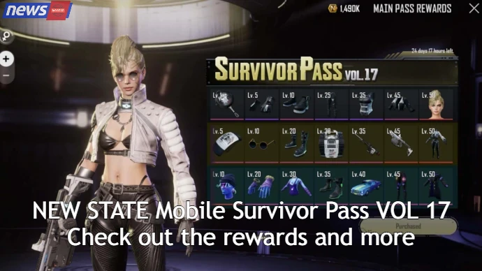 NEW STATE Mobile Survivor Pass VOL 17 Check out the rewards and more