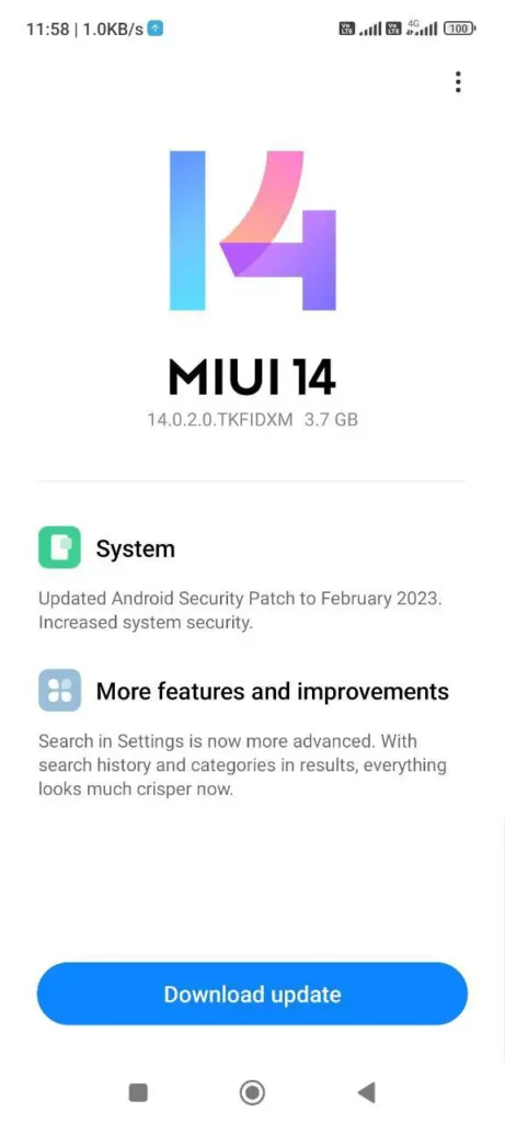 Redmi Note 10 Pro MIUI 14 V14.0.2.0.TKFIDXM