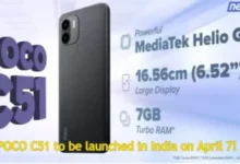 POCO C51 to be launched in India on April 7!