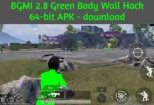 BGMI 2.8 Green Body Wall Hack 64-bit APK - download