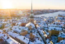 DEST SWEDEN STOCKHOLM CITY BUILDINGS WINTER GettyImages 12876832341