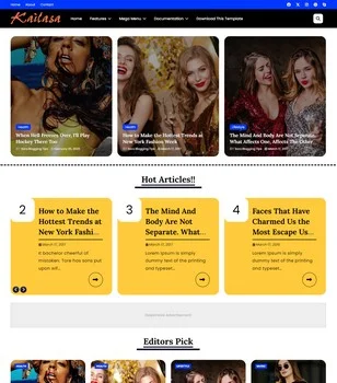 Kailasa Blogger Template 1