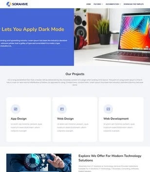 SoraHive Blogger Template 1