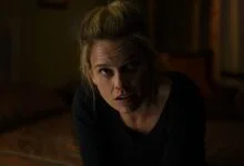 alice eve with a bloody nose in cult killer