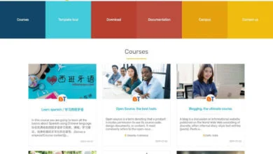 lms education blogger template