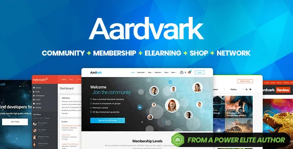 Aardvark BuddyPress Membership Community Theme.webp