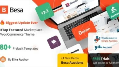 Besa Elementor Marketplace WooCommerce Theme Free Download