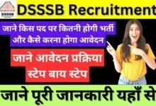 DSSSB Recruitment 2023 Online Apply