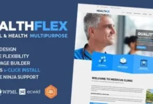 HEALTHFLEX Doctor Medical Clinic Health WordPress Theme.webp