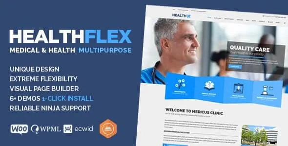 HEALTHFLEX Doctor Medical Clinic Health WordPress Theme.webp