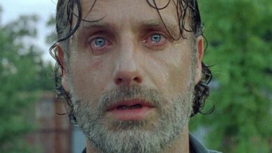 andrew lincoln as rick grimes in the walking dead