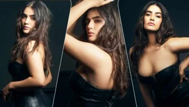 kavya thapar looks scintillating in a black dress in her latest photoshoot 01