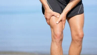 muscle injury man with sprain thigh muscles picture id1171763557