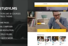 Studylms v1.29 Education LMS Courses WordPress Theme.webp
